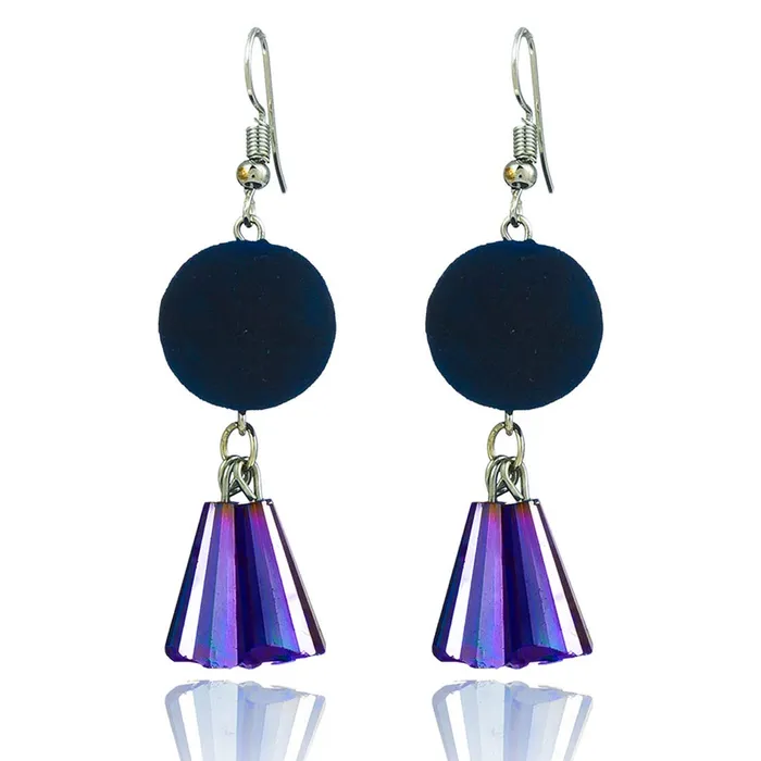 Yellow Chimes Yellow Chimes PomPom Style Purple Tassel Earring for Women Girls Earrings Yellow Chimes Yellow Chimes PomPom Style Purple Tassel Earring for Women Girls Earrings