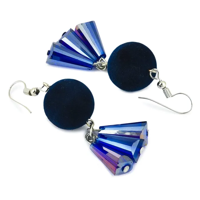 Yellow Chimes Yellow Chimes PomPom Style Purple Tassel Earring for Women Girls Earrings