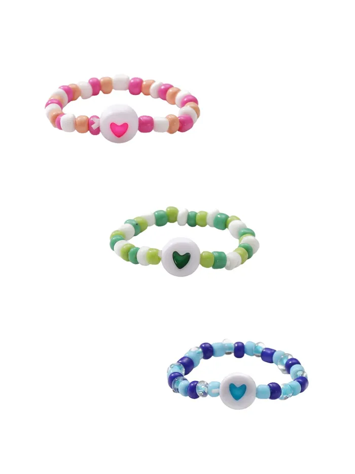 Yellow Chimes Yellow Chimes Rings for Women and Girls Handmade Adjustable Rings Multicolor 3 Pcs Beads Ring Set Knuckle Finger Stackable Band Ring Birthday Gift For Girls and Women Rings Yellow Chimes Yellow Chimes Rings for Women and Girls Handmade Adjustable Rings Multicolor 3 Pcs Beads Ring Set Knuckle Finger Stackable Band Ring Birthday Gift For Girls and Women Rings