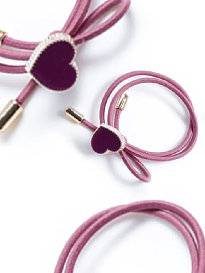 Yellow Chimes Yellow Chimes Rubber Bands for Women 11 Pcs Rubberbands for Girls Multicolor Charms Rubber Band for Women and Girls Hair Accessories Necklaces