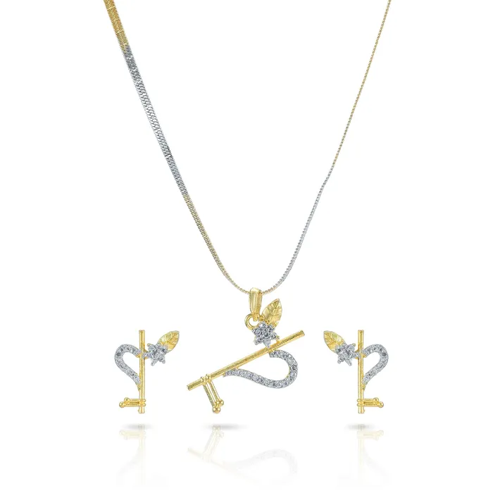 Yellow Chimes Yellow Chimes Sparkling ADAmerican Diamond Latest Fashion Half Heart Shaped Dual Tone Jewellery Pendant Set with Earrings For Women Girls Earrings Yellow Chimes Yellow Chimes Sparkling ADAmerican Diamond Latest Fashion Half Heart Shaped Dual Tone Jewellery Pendant Set with Earrings For Women Girls Earrings
