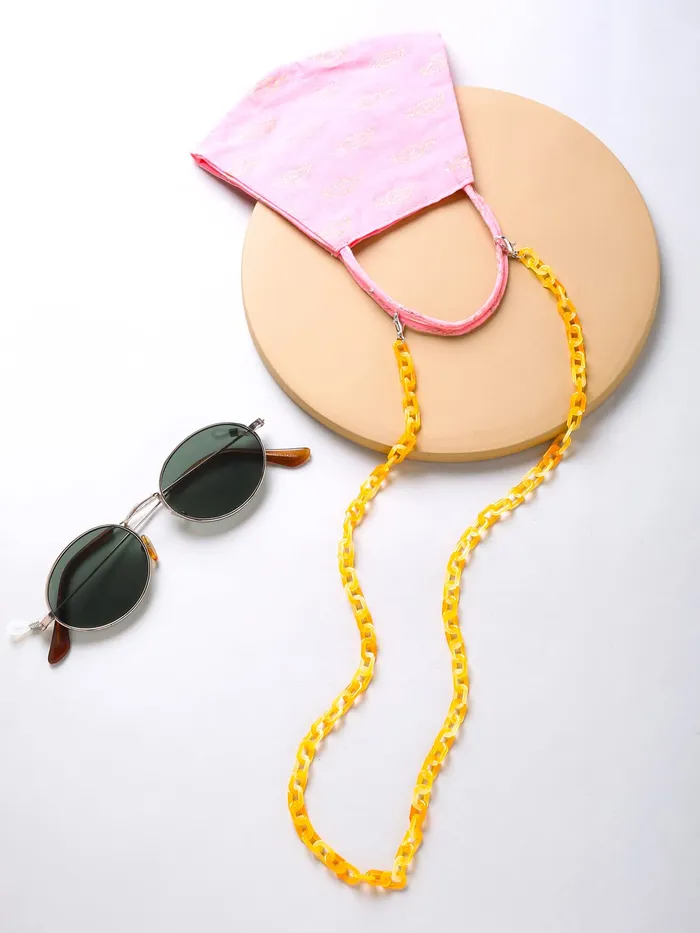Yellow Chimes Yellow Chimes Sunglasses Chain for Women Eyeglasses Chain Multicolor Beadded Face Mask Chains Sunglasses AccessoriesSunglasses Lanyard for Girls and Women Model8 Necklaces